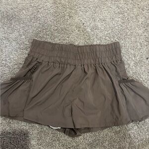 Purple free people get your flirt on shorts small